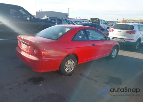 2004 Honda Civic Vp из США, поврежденный, VIN 1HGEM21114L085210